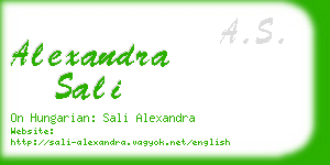 alexandra sali business card